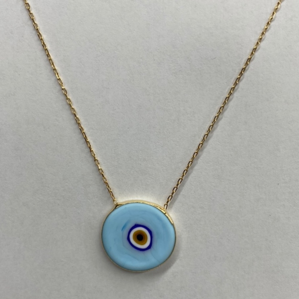 Gorgeous Evil Eye Gold Necklace